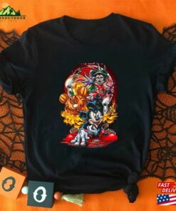 Happy Mickey Pumpkin Halloween Shirt Skeleton T-Shirt Party Hoodie Classic