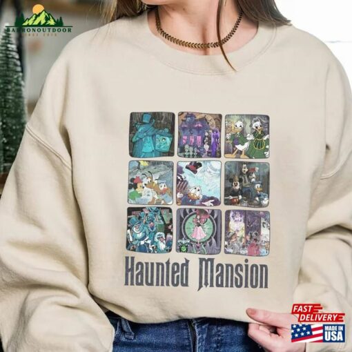 Haunted Mansion Mickey And Friends Halloween Shirt 2023 Disneyland’s Not So Scary Classic Unisex