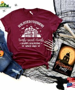 Haunted Mansion Shirt Happy Haunting Halloween Classic Unisex