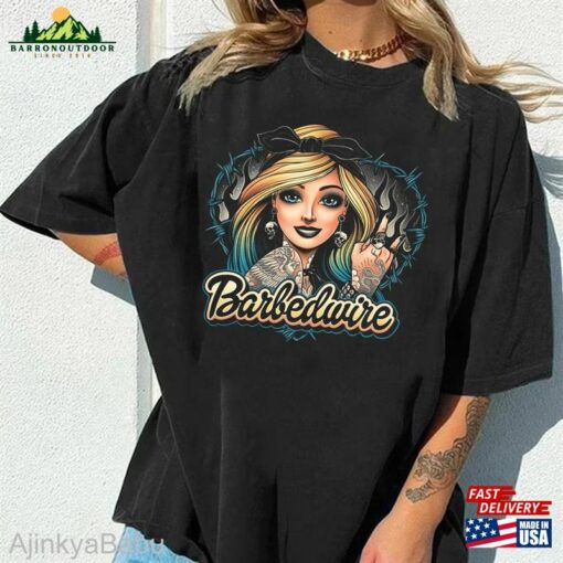 Hello Barbedwire Shirt Barbie Fan 2023 Hoodie Sweatshirt