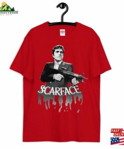 High Quality Printed T Shirt (Scarface) Unisex T-Shirt 2 High Quality Printed T Shirt Scarface Unisex T Shirt 3