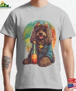 Hippie Dog Drinking Fruit Juice Classic T-Shirt Unisex Sweatshirt Hippie Dog Drinking Fruit Juice Classic T-Shirt Unisex Sweatshirt