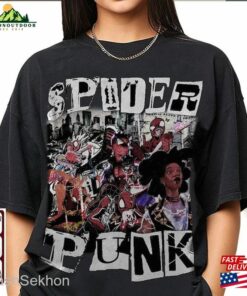 Hobbie Brown Spider Punk T-Shirt Across The Hoodie