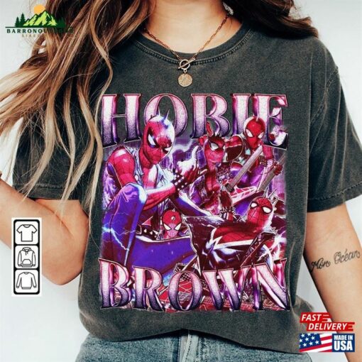 Hobie Brown Movie Shirt Spiderman Across The Spider Verse Vintage 90S Y2k Sweatshirt Classic Unisex