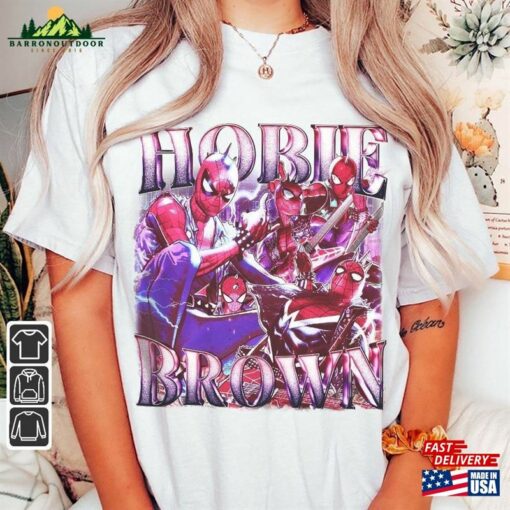 Hobie Brown Movie Shirt Spiderman Across The Spider Verse Vintage 90S Y2k Sweatshirt Classic Unisex