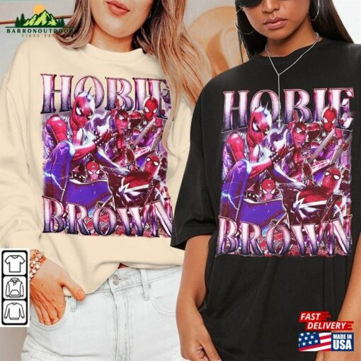 Hobie Brown Movie Shirt Spiderman Across The Spider Verse Vintage 90S Y2k Sweatshirt T-Shirt