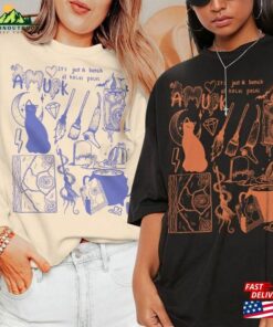 Hocus Pocus Horror Movie Doodle Art Shirt Vintage Merch Tees Quotes Sweatshirt Classic Hoodie