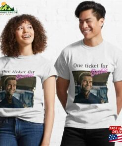 Homelander One Ticket For Barbie Please Meme T Shirt Cool Funny Unisex T-Shirt