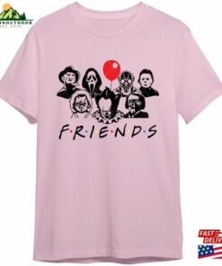 Horror Characters Friends 2023 Shirt Halloween Hoodie T-Shirt