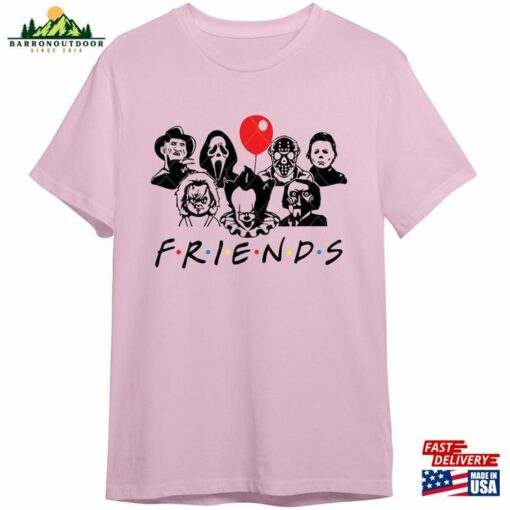 Horror Characters Friends 2023 Shirt Halloween Hoodie T-Shirt