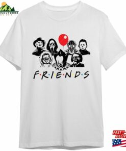 Horror Characters Friends 2023 Shirt Halloween Hoodie T-Shirt
