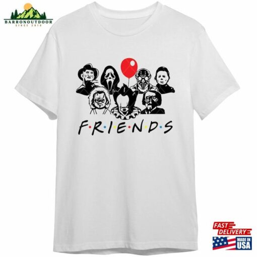 Horror Characters Friends 2023 Shirt Halloween Hoodie T-Shirt