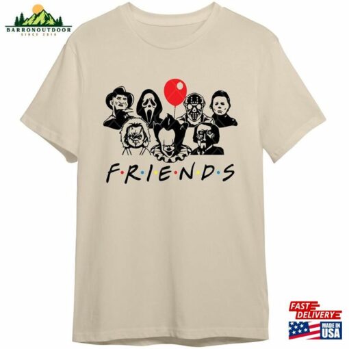 Horror Characters Friends 2023 Shirt Halloween Hoodie T-Shirt