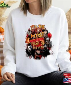 Horror Characters Halloween Sweatshirt Scary Movie Shirt Hoodie T-Shirt