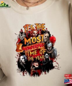 Horror Characters Halloween Sweatshirt Scary Movie Shirt Hoodie T-Shirt