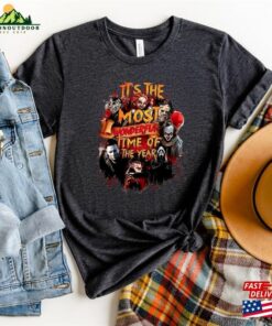 Horror Characters Halloween Sweatshirt Scary Movie Shirt Hoodie T-Shirt 3 Horror Characters Halloween Sweatshirt Scary Movie Shirt Hoodie T Shirt 4