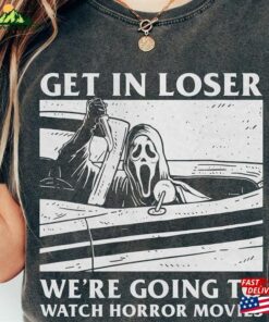 Horror Halloween Shirt Get In Loser T-Shirt Spooky Retro Movies Classic