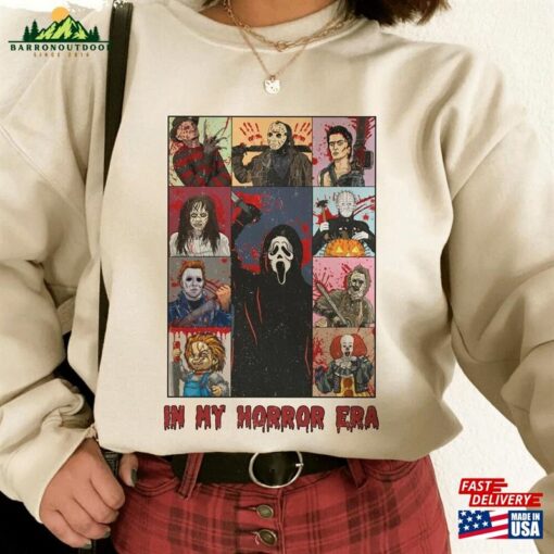 Horror Movie Eras Shirt In My Halloween Era Sweatshirt Unisex