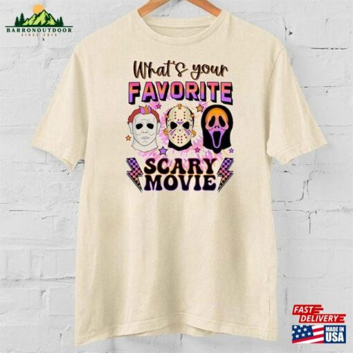 Horror Movie Halloween Shirt Characters Spooky Vibes Classic Sweatshirt