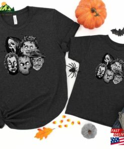 Horror Movie Sweatshirt E34 Halloween Characters Funny Ghostface Tee Unisex Hoodie