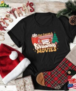Hot Cocoa Christmas Movies Shirt A Carol Watching Classic Hoodie