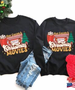 Hot Cocoa Christmas Movies Shirt A Carol Watching Classic Hoodie 4