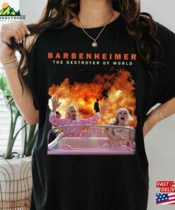 Hot Sale The Destroy Of World Barbenheimer Barbie Vs Oppenheimer Shirt Classic Hoodie