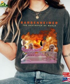 Hot Sale The Destroy Of World Barbenheimer Barbie Vs Oppenheimer Shirt Classic Hoodie 3
