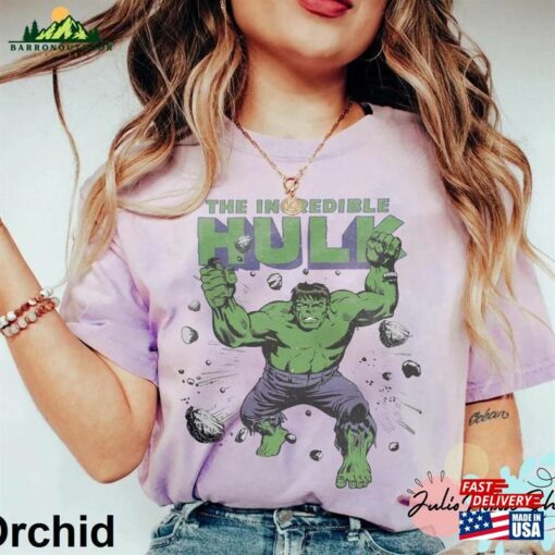 Hulk T-Shirt Retro Marvel Comfort Colors Shirt The Incredible Hoodie