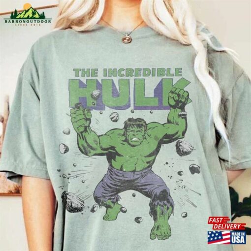 Hulk T-Shirt Retro Marvel Comfort Colors Shirt The Incredible Hoodie