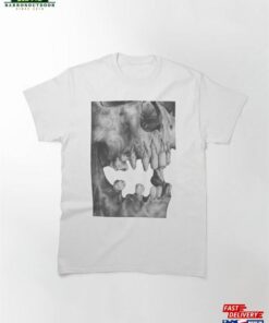 Human Skull Pencil Drawing Classic T-Shirt Hoodie Unisex