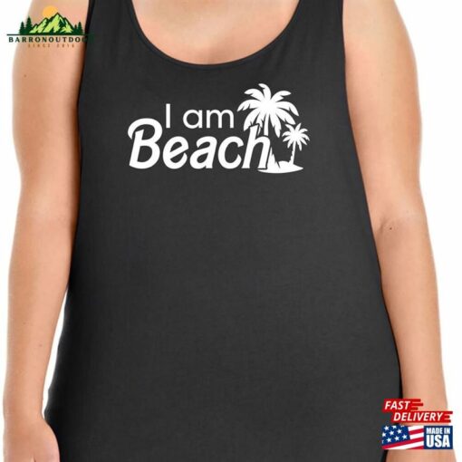 I Am Beach Women’s Plus Size Scoopneck Tee Or Tank T-Shirt Classic