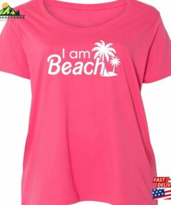 I Am Beach Women’s Plus Size Scoopneck Tee Or Tank T-Shirt Classic