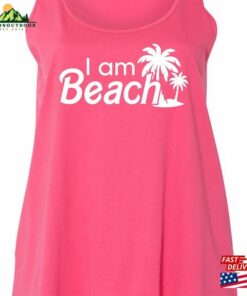 I Am Beach Womens Plus Size Scoopneck Tee Or Tank T Shirt Classic 3