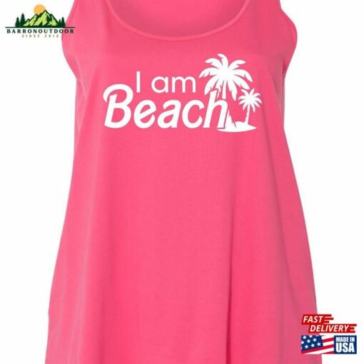 I Am Beach Women’s Plus Size Scoopneck Tee Or Tank T-Shirt Classic