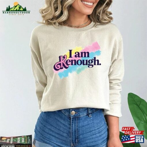 I Am Kenough Color Sweatshirt Hoodie Barbie Ken Outfit T-Shirt