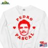 I Heart Pedro Pascal Sweatshirt Love Movie Tv Acto T-Shirt 2 Hearts For Tee Shirt Classic