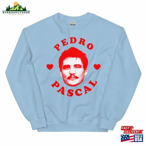 I Heart Pedro Pascal Sweatshirt Love Movie Tv Acto T-Shirt 2 Hearts For Tee Shirt Classic