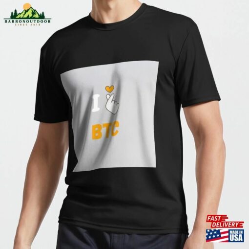 I Love Bitcoin Crypto Graphic T Hoodie Unisex