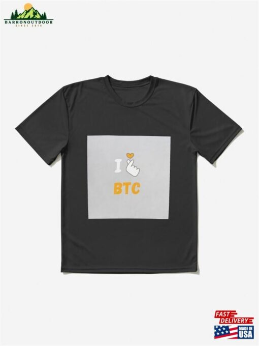 I Love Bitcoin Crypto Graphic T Hoodie Unisex