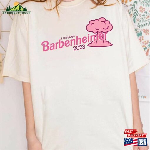 I Survived Barbeheimer 2023 T-Shirt Barbie Oppenheimer Movie Shirt Sweatshirt