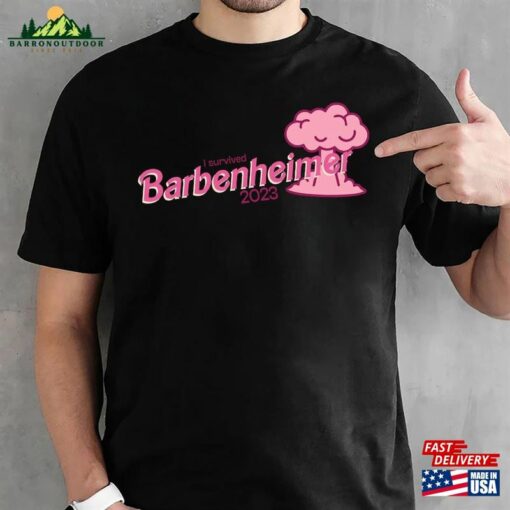 I Survived Barbeheimer 2023 T-Shirt Barbie Oppenheimer Movie Shirt Sweatshirt