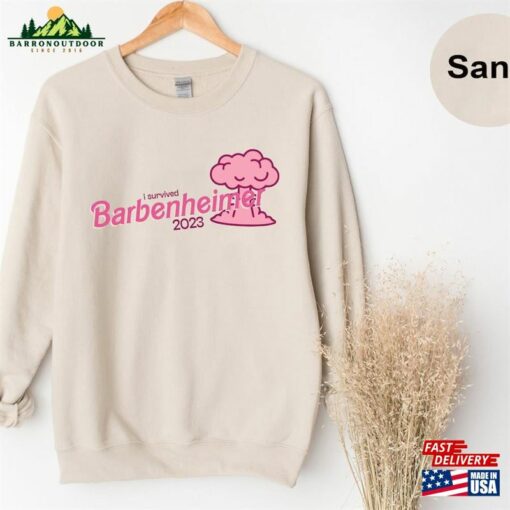 I Survived Barbeheimer 2023 T-Shirt Barbie Oppenheimer Movie Shirt Sweatshirt