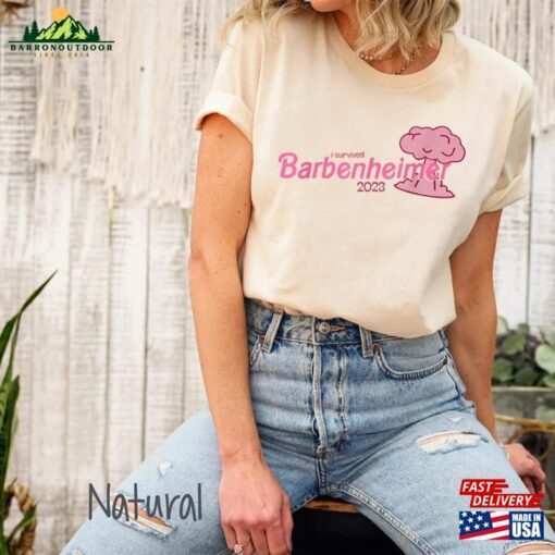 I Survived Barbenheimer 2023 Shirt Barbie Heart Fan Unisex Sweatshirt