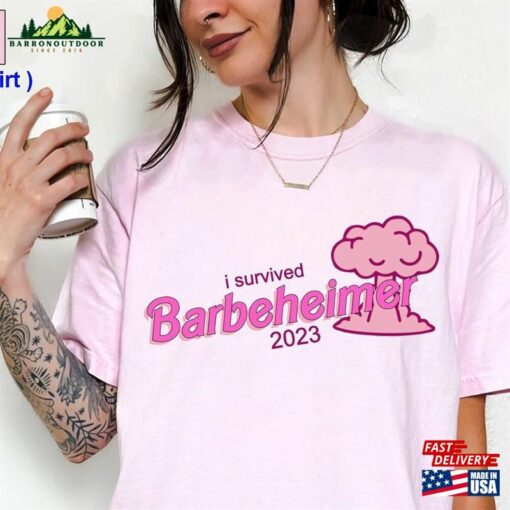 I Survived Barbenheimer 2023 Shirt Barbie Tee Movie Inspired T-Shirt Classic