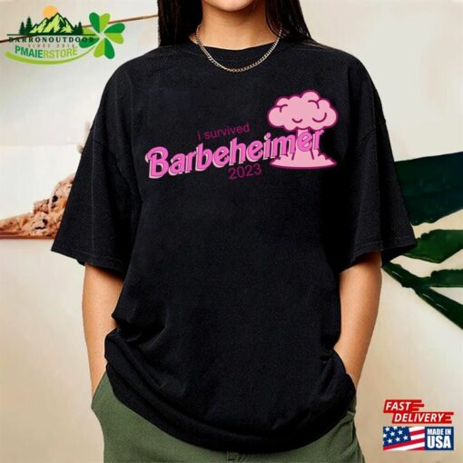 I Survived Barbenheimer 2023 Shirt Barbie Tee Movie Inspired T-Shirt Classic