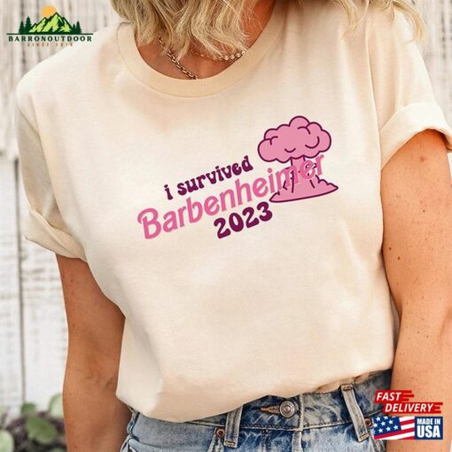 I Survived Barbenheimer 2023 Shirt Bella Canvas Tee Sweatshirt Hoodie