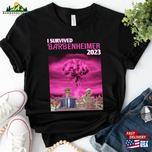 I Survived Barbenheimer 2023 Shirt Comfort Colors Barbie Oppenheimer T-Shirt Sweatshirt