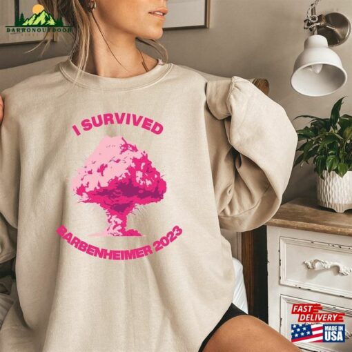 I Survived Barbenheimer 2023 Shirt T-Shirt Limited Gift Sweatshirt Unisex