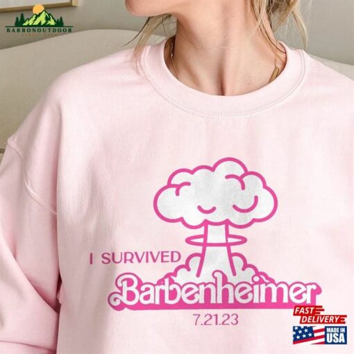 I Survived Barbenheimer 2023 Shirt The Destroyer Of Word Oppenheimer 72123 Classic Sweatshirt